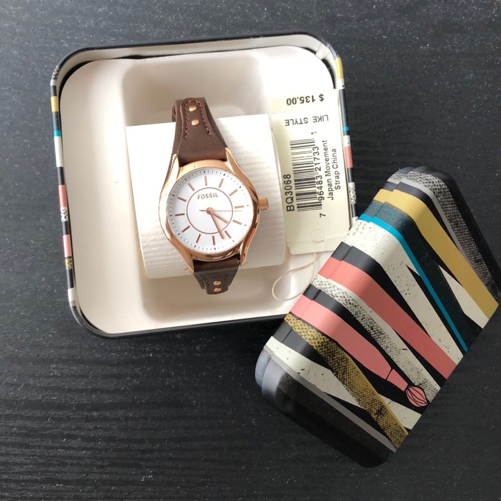 Brown Leather Fossil Watch